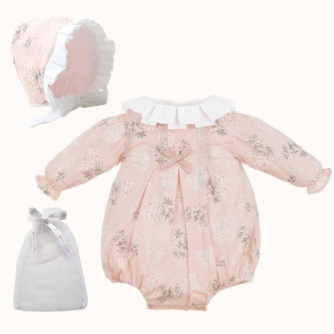 Pim-Pam-Pum – Großhandel Bekleidungsset – Baby – Fofo und Touca Country Koralle0