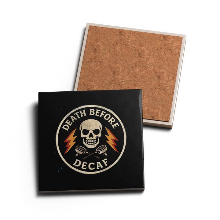 Death before Decaf for wholesale by HUNTEES