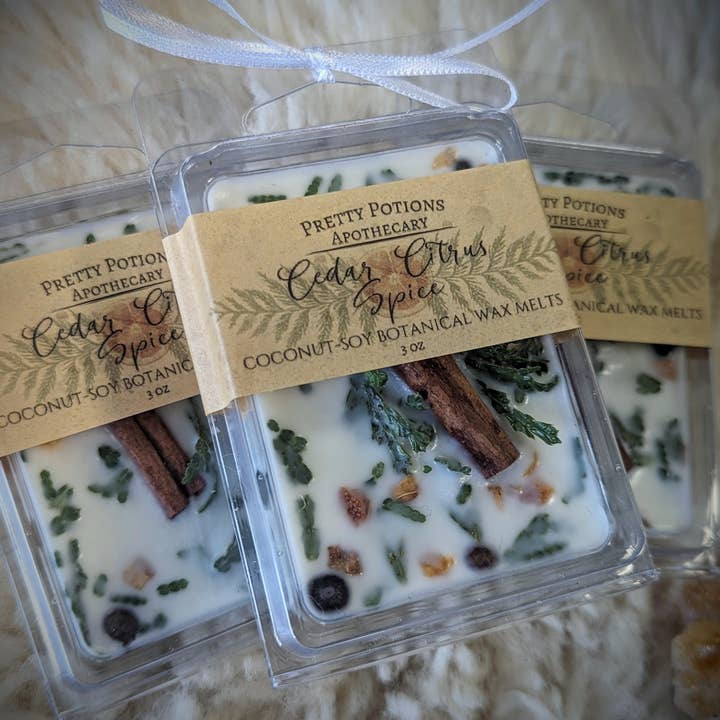 Pretty Potions Apothecary - Wholesale Wax melt - Cedar Citrus Spice Wax Simmer Melt