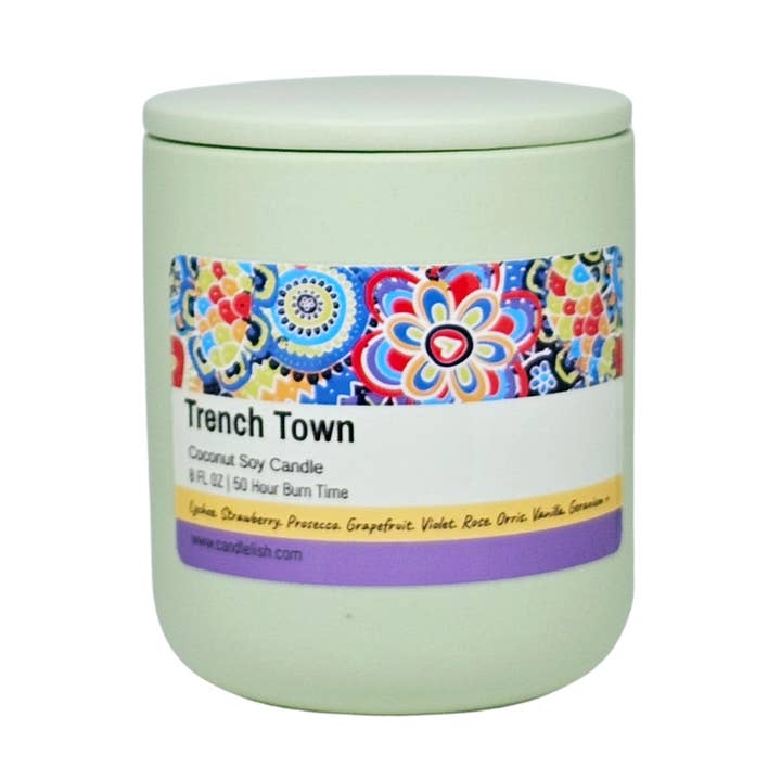 Trench Town Ceramic Jar Candle for wholesale by Candlelish