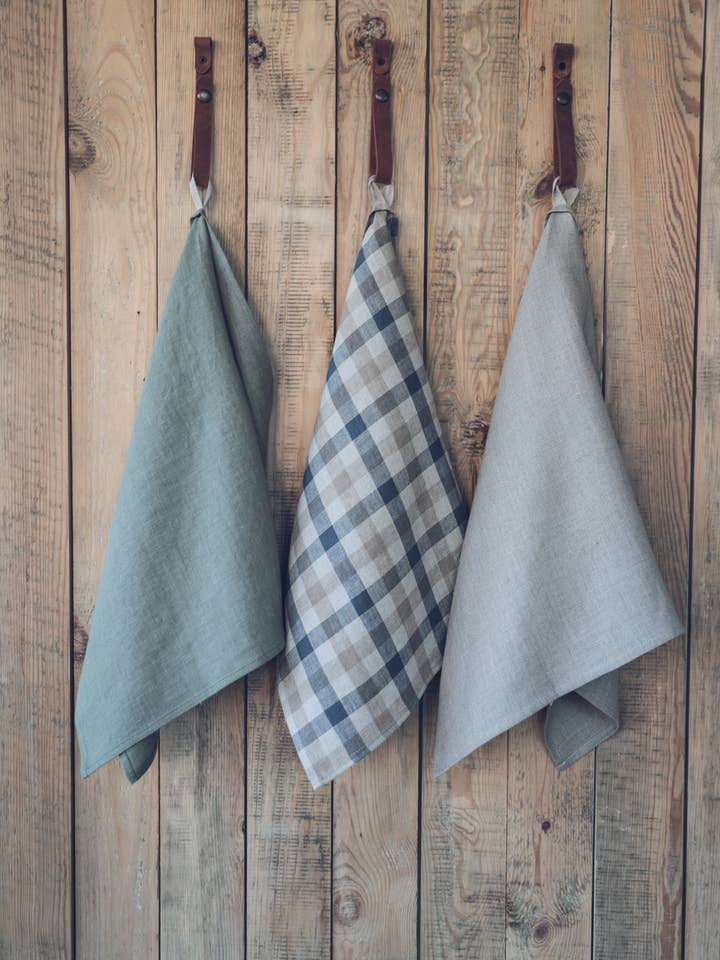 Set of 3 Soft washed Linen Towels for wholesale by Epic Linen