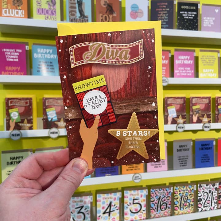 MarcoLooks – wholesale Good Luck card – Celebration Diva (Showtime Collection, at the Theatre) - A61