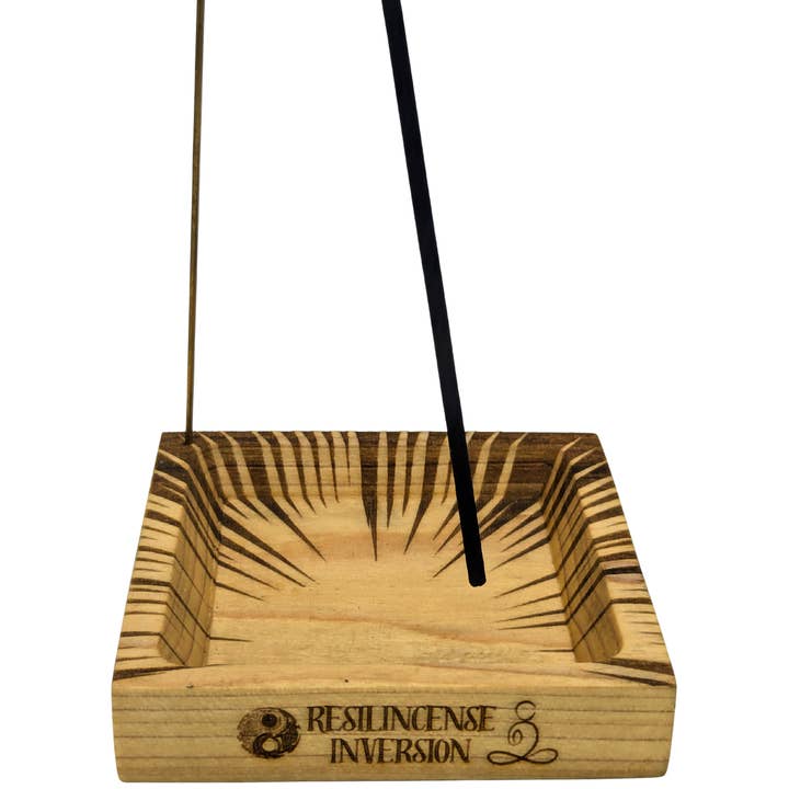 ResilScents WholeSale - Wholesale Incense holder - Inversion Ash Catcher – Crafted Wood & Brass Incense Stand12