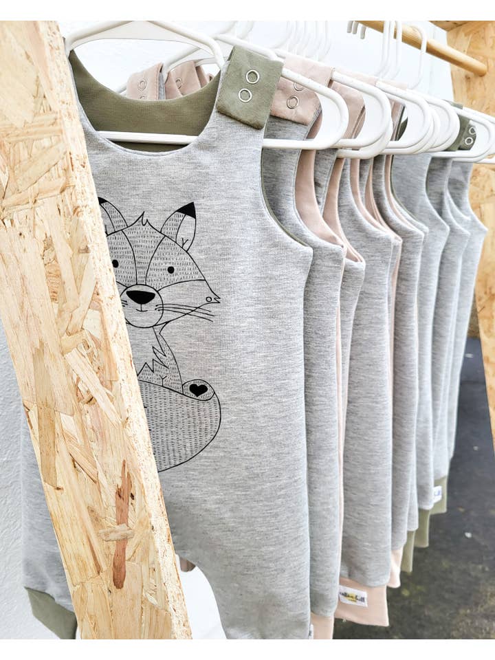 Cotton Hill Lane - Wholesale Overalls - Baby - Hedgehog screen printed organic cotton jersey romper 2