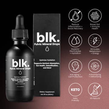 blk. water - Wholesale Oral Supplement/Vitamin - 100-Count Master Case Fulvic Mineral Drops 2oz w/10-pk Slvs1