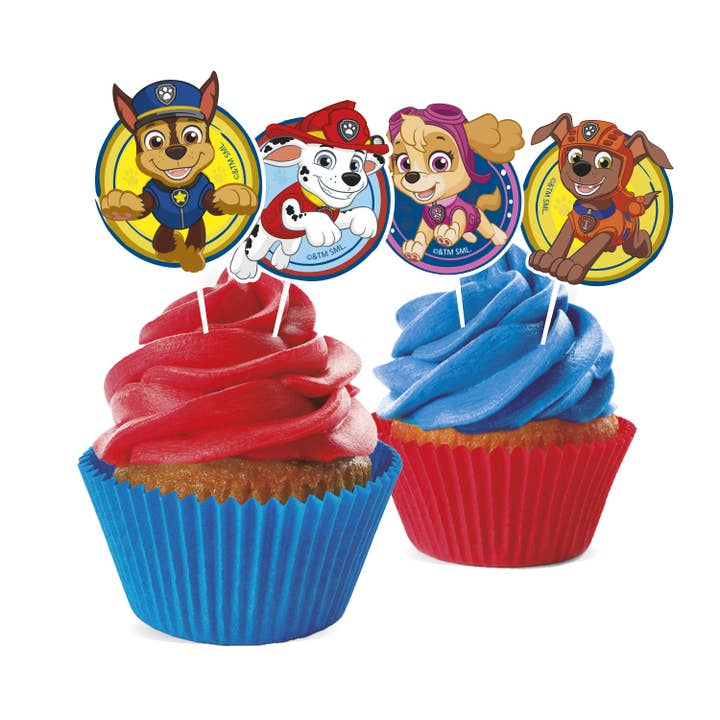dekora - Wholesale Cake/Cupcake Topper - CAKE TOPPERS PAW PATROL PAPER 8 MODELS 16 UNITS3