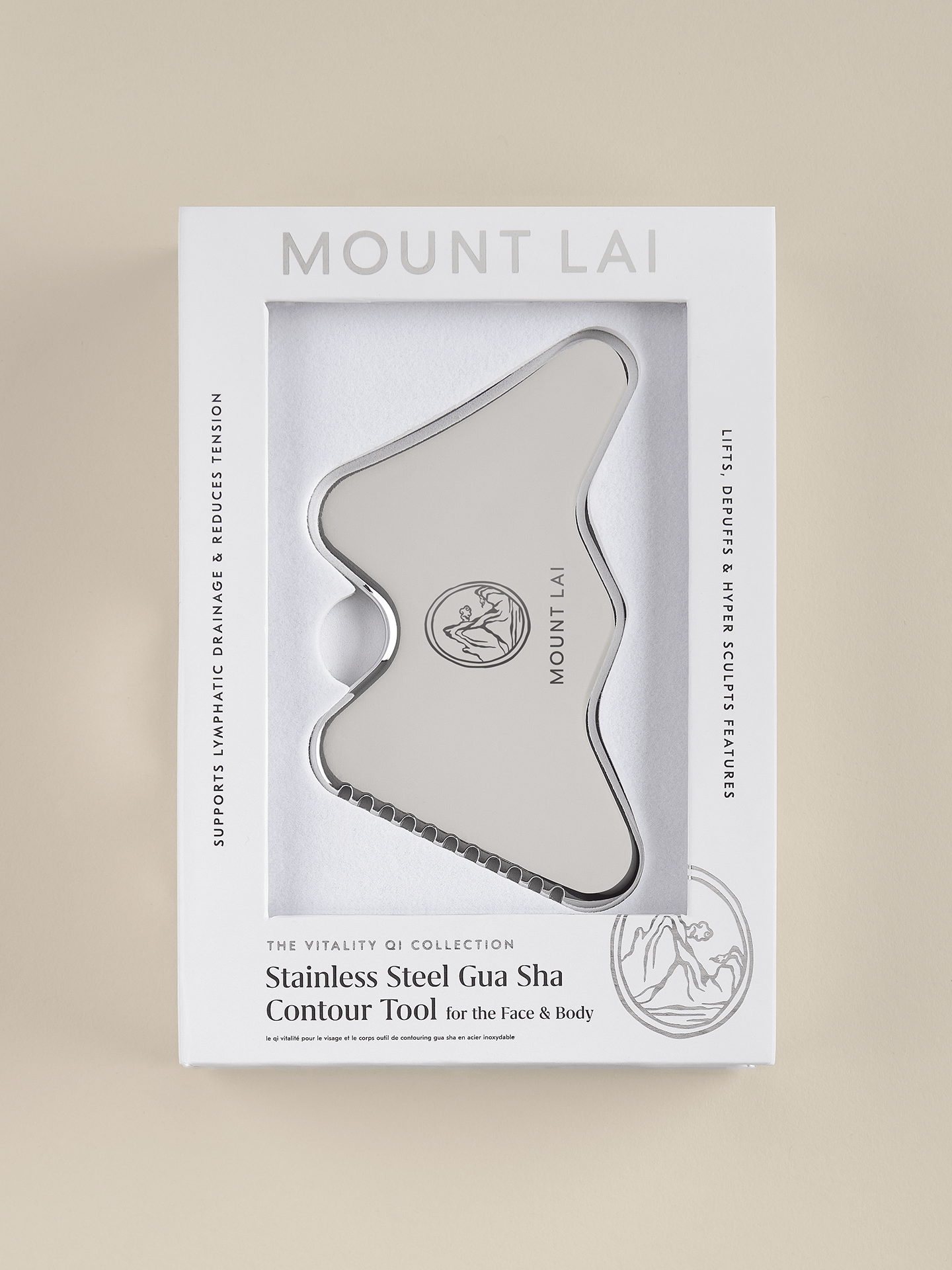 Mount Lai - Wholesale Gua Sha Tool - The Stainless Steel Gua Sha Contour Tool For Face & Body3