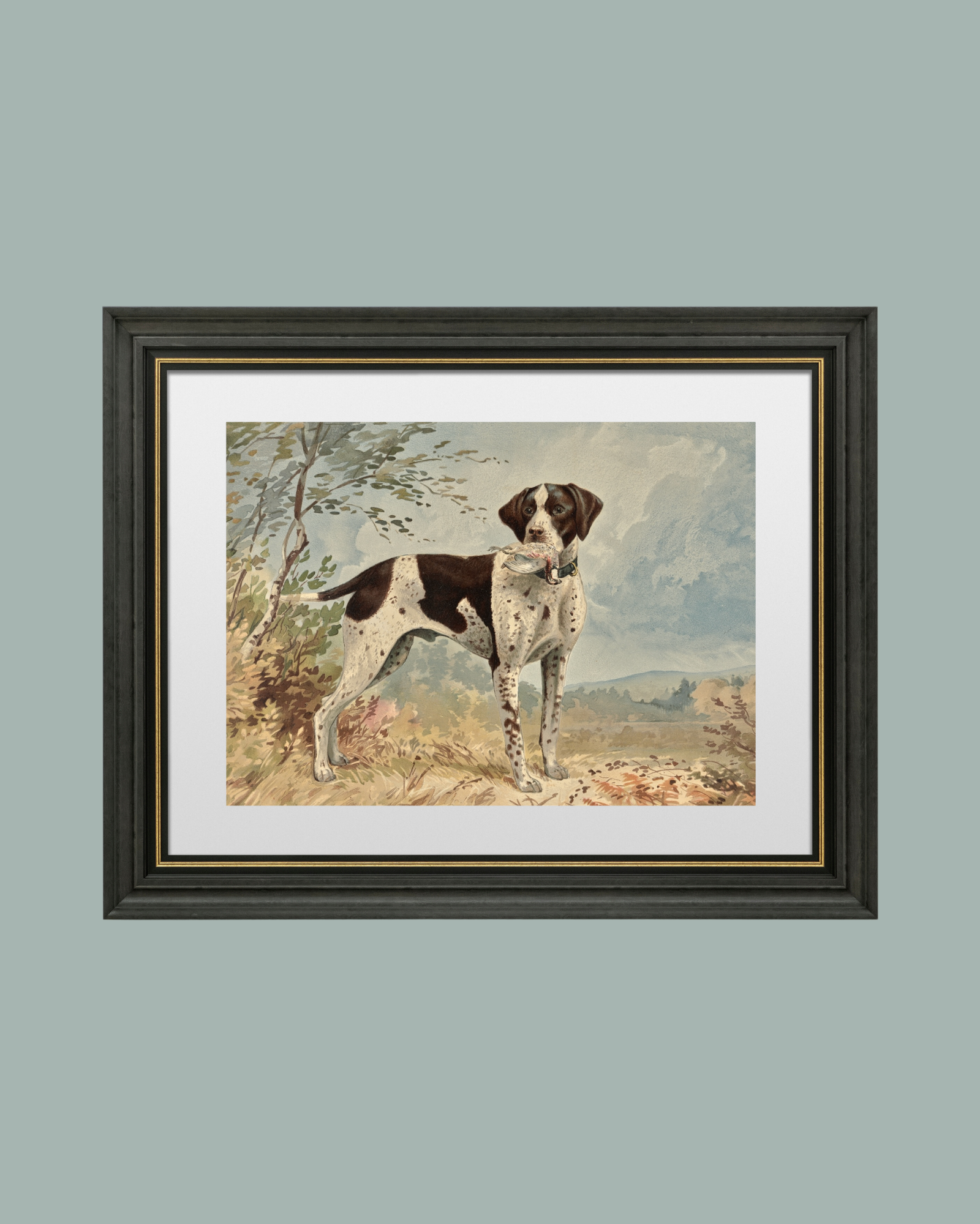 Sea to Skye - Wholesale Art Print - Standing English Pointer Antique Art Print7