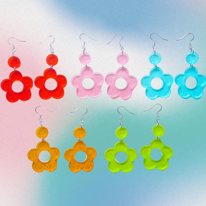 Glitter Blomster for engroshandel hos Loopy Fruppy