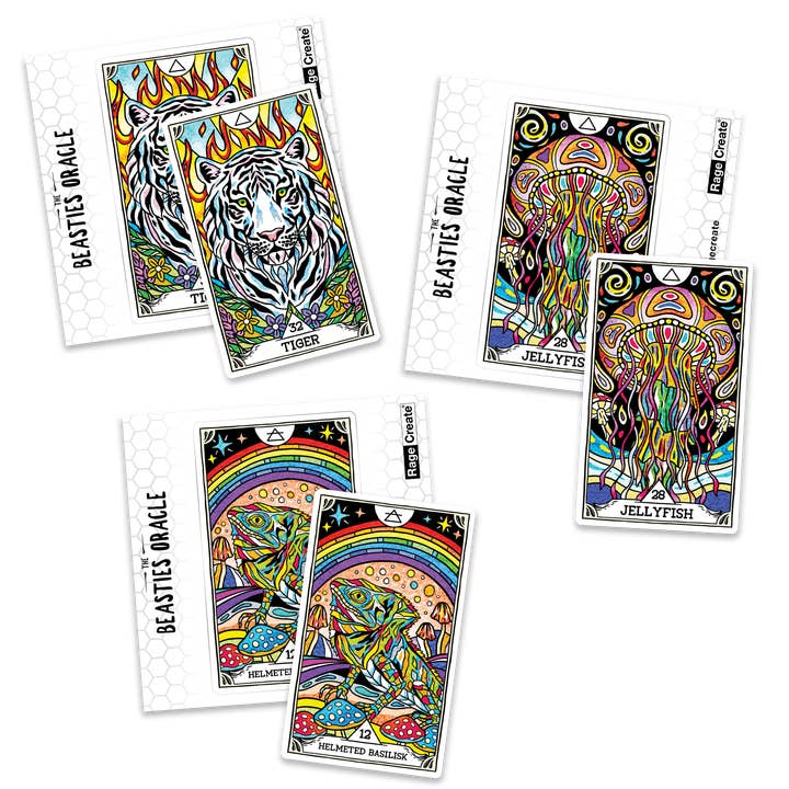 Beasties Oracle Stickers 3-Pack (Trippy Edition) for wholesale by Rage Create