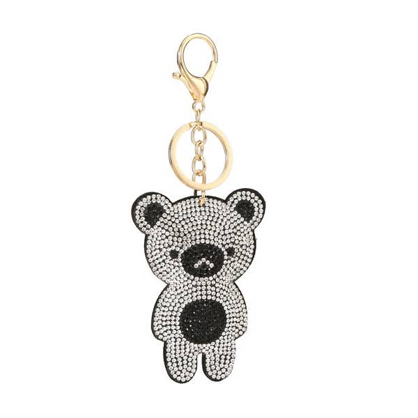 Nima Accessories Inc - Wholesale Keychain - Women's - Ladies Fashion Rhinestone Teddy Bear Key Chain