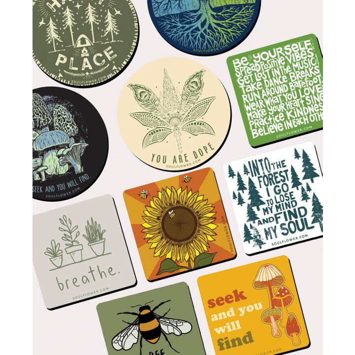 Soul Flower - Wholesale Magnet - Earthling Magnet Pack - 50 Magnets