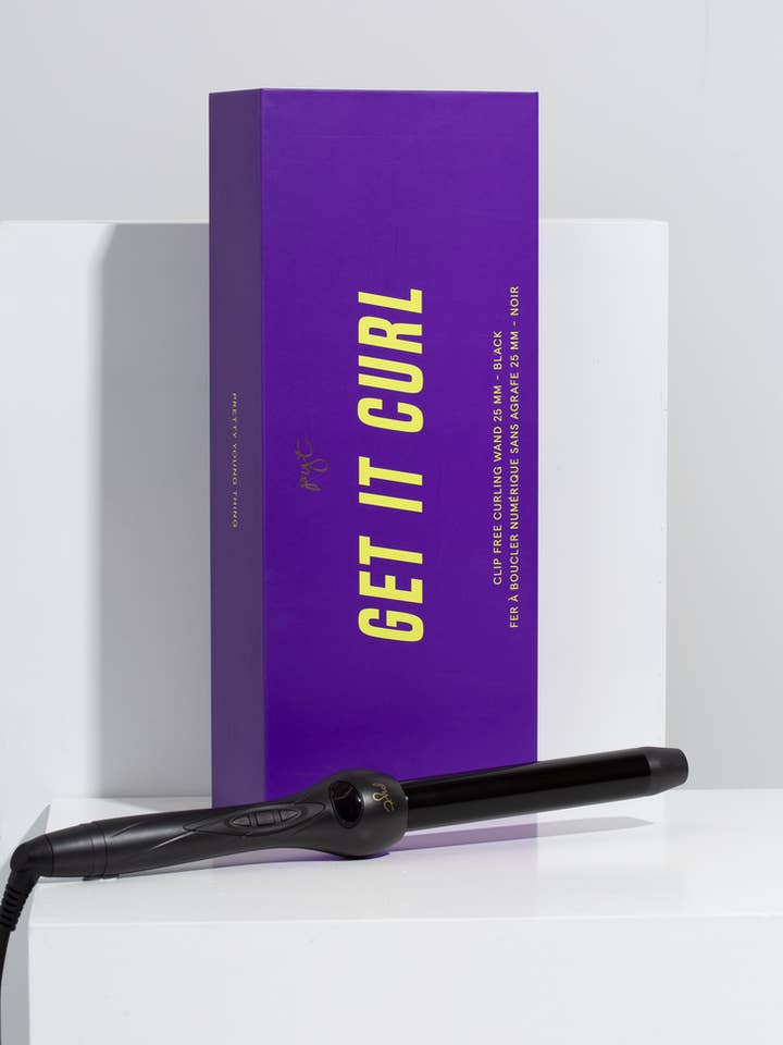 arricciacapelli digitale 25mm nero per la vendita all'ingrosso da parte di Pyt Haircare