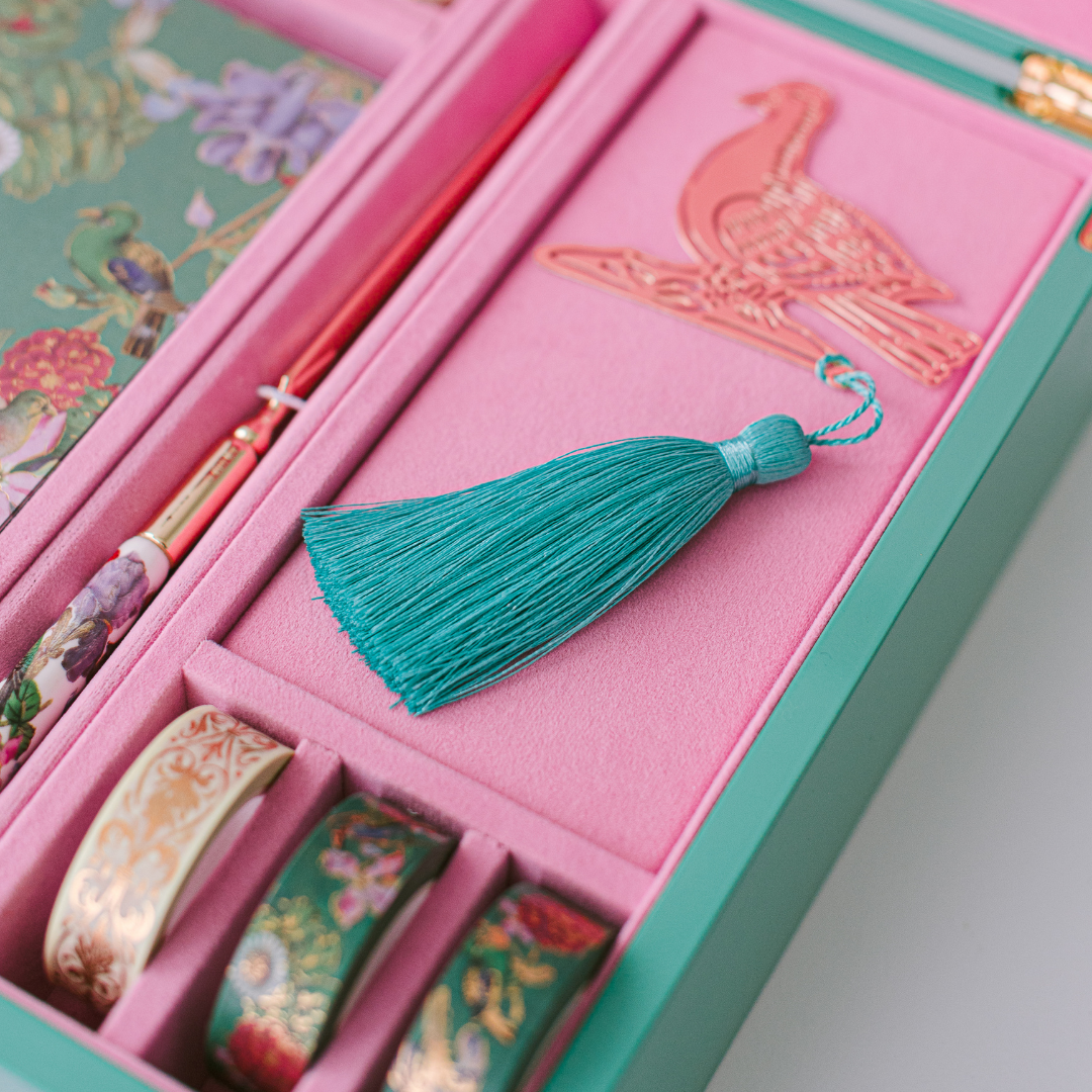 Good Juju Ink – wholesale Stationery/notecard set – Bird Menagerie Illumination Lacquer Keepsake Stationery Set4