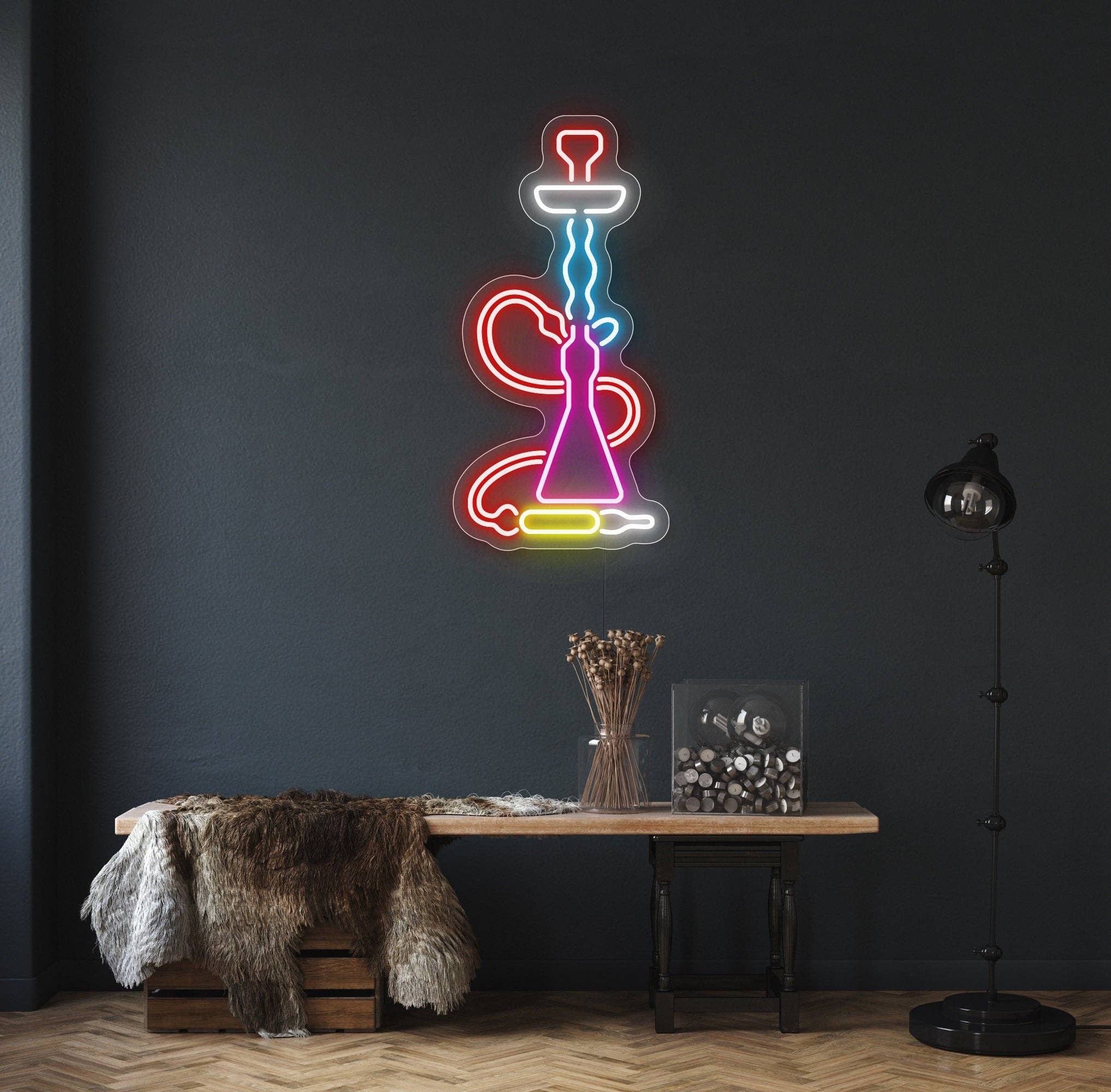 CityNeon - Wholesale Neon Sign - LED Hookah Neon Light - Hookah Set Bar Sign for Cafe0