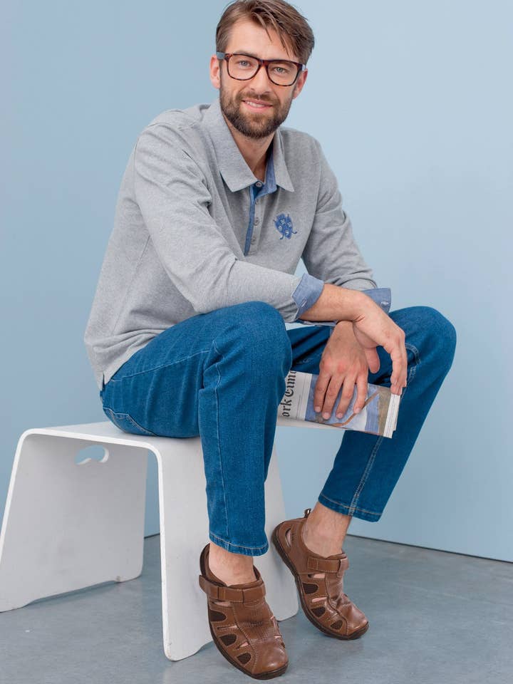 Brown Derbies with removable air-cushioned sole (1005433_0023) for wholesale on Faire2