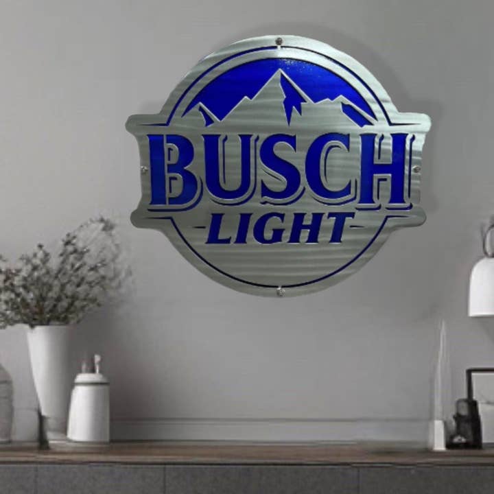 Logo Busch Light d'Anheuser-Busch pour la vente par Premier Metal Art