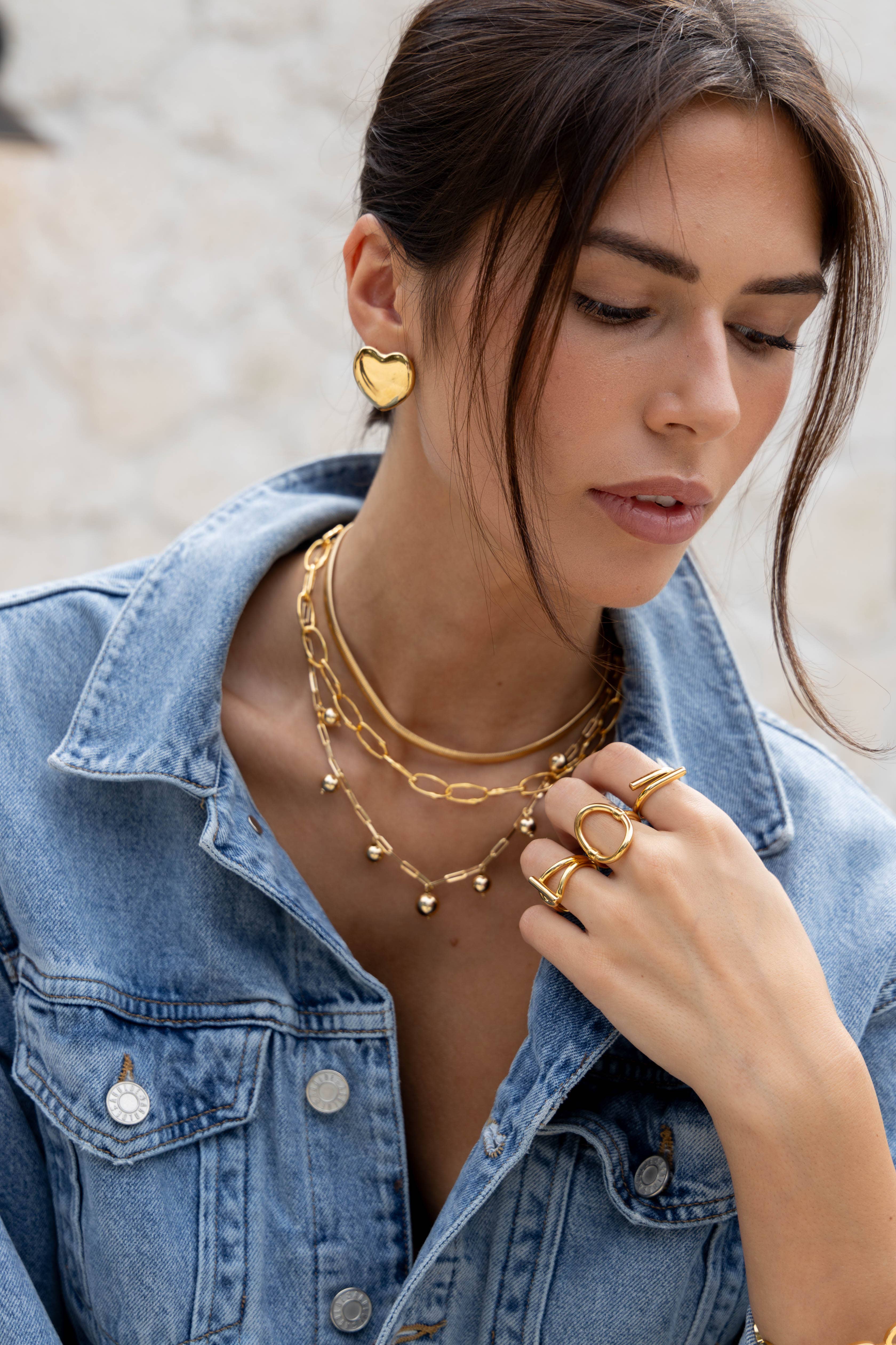 Sahira Jewelry Design - Wholesale Link & Chain Necklace - Dex Chain 18” Brazilian Gold-Filled Link & Chain Necklace7