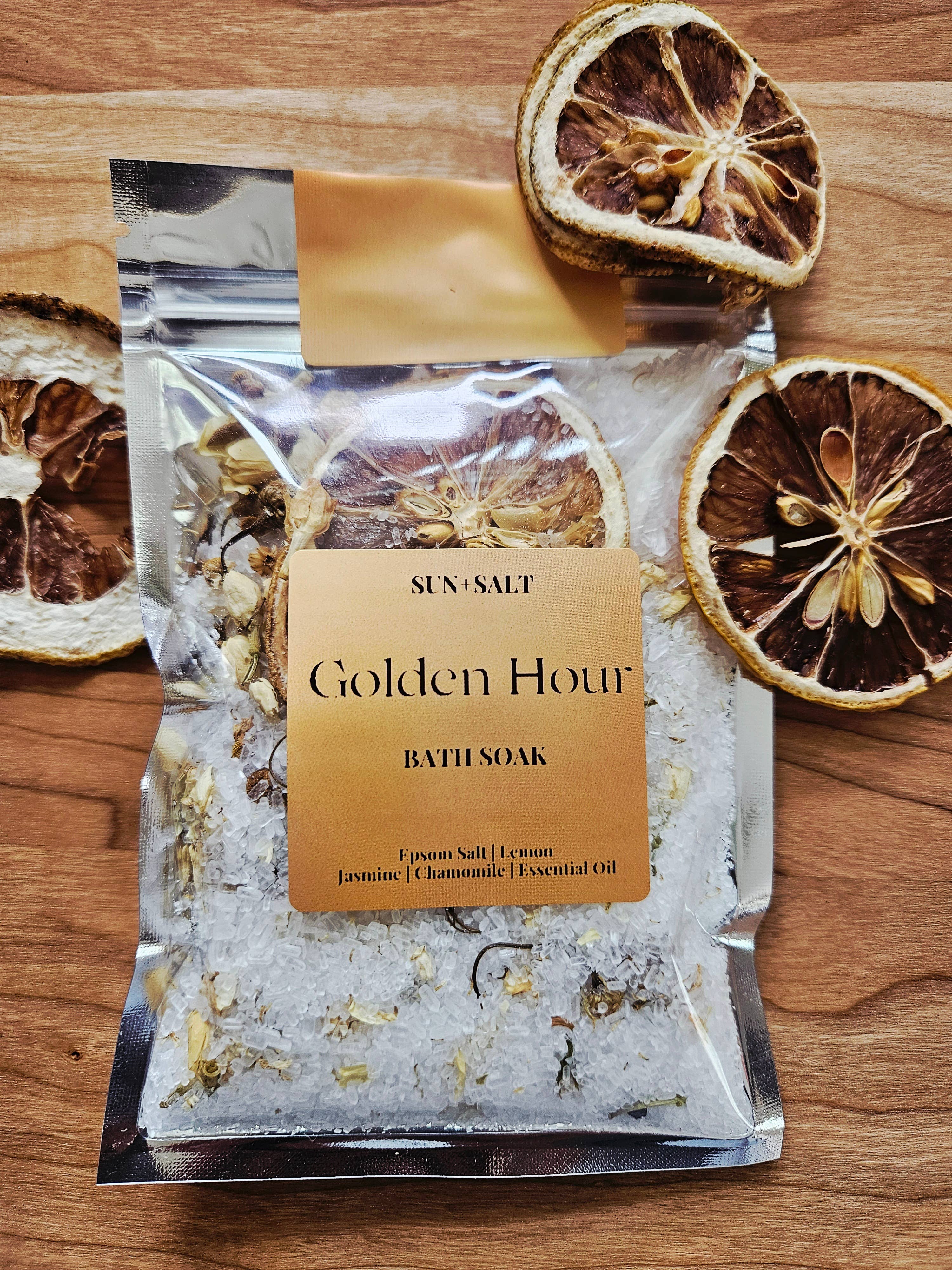 Lux&Lou – wholesale Bath soak/milk – Golden Hour Bath Soak | Fall Exclusive Bath Salt Single Use1