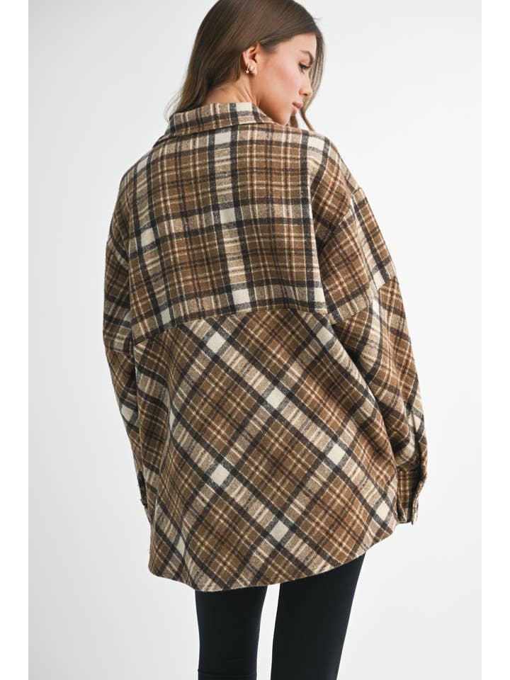 AEMI + CO - Wholesale Sweatshirt - Women's - 8421EK Mya Plaid Pullover 123