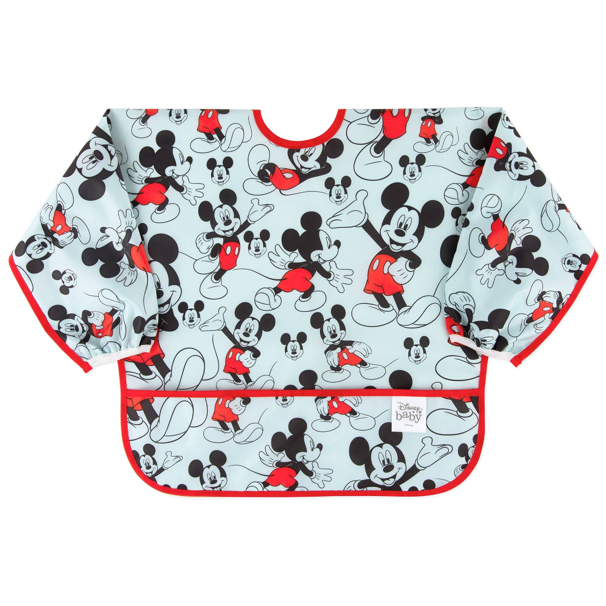 Bumkins - Wholesale Bib - Baby - Sleeved Bib: Mickey Mouse0