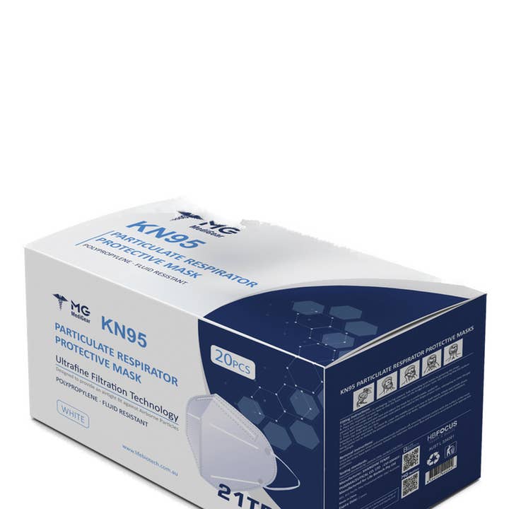 Inspira Nutritionals Pty Ltd – wholesale Protective face mask/shield – KN95 box of 20 Masks