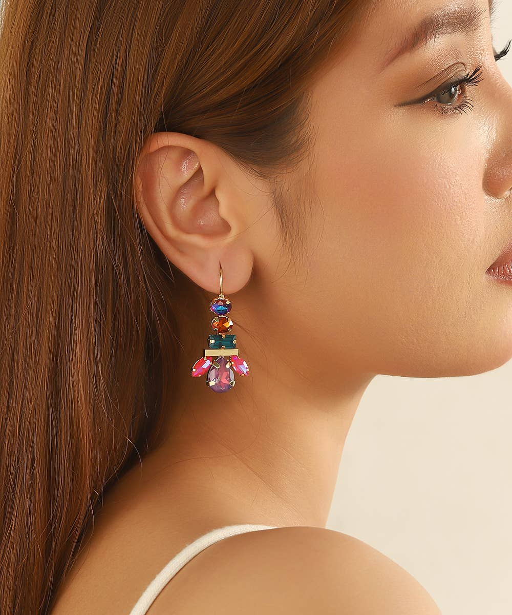 Blossom bijoux - Wholesale Dangle Earrings - Multicolored dangling earrings – 26AHBOL0414