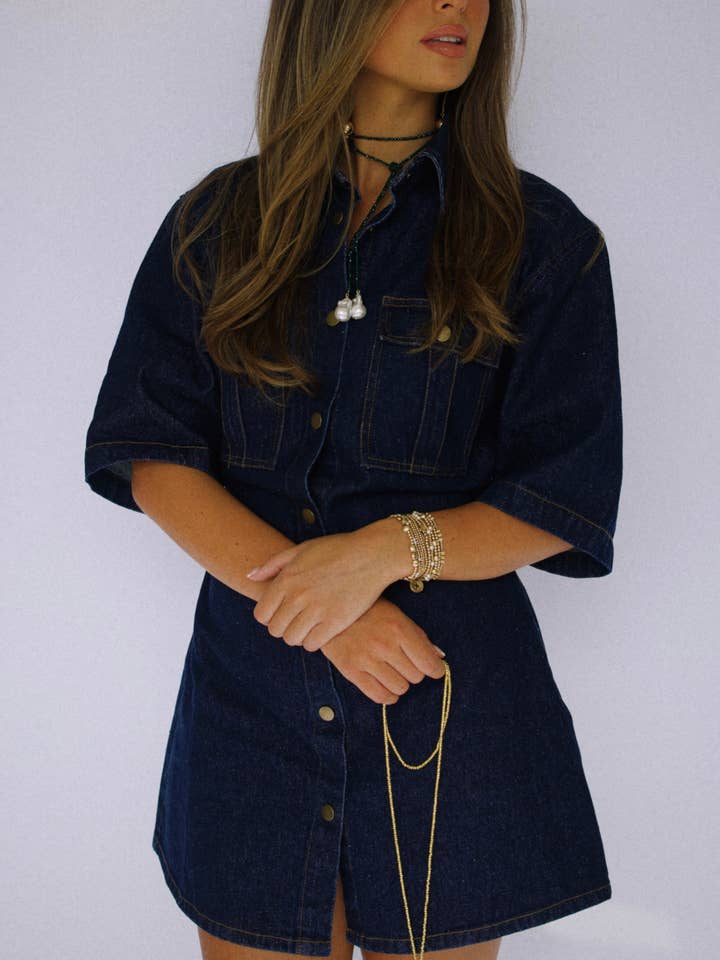 FF Beaded Wrap Necklace for wholesale by Fashionably Fitted