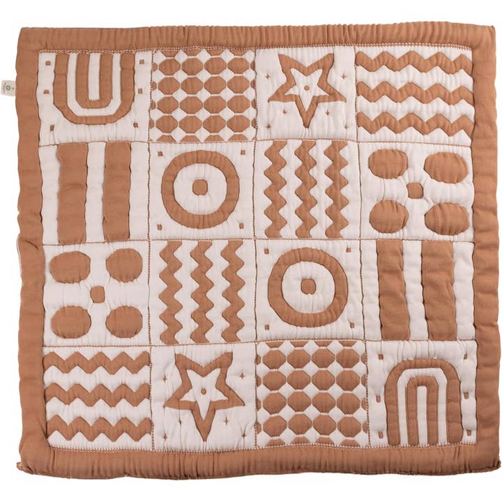 Monti Legetæppe 100x100cm - Biscuit/Natur for engroshandel hos Little Dedi