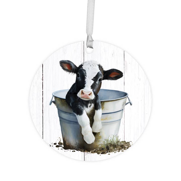 Farm Animals Ornament – Baby Cow Western Home Decoration for wholesale by LifeSong Milestones