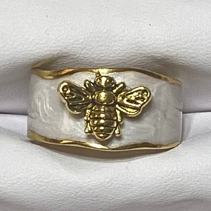 Anthologie, Co. - Wholesale Cocktail/Statement Ring - Gold Bee Cuff Ring