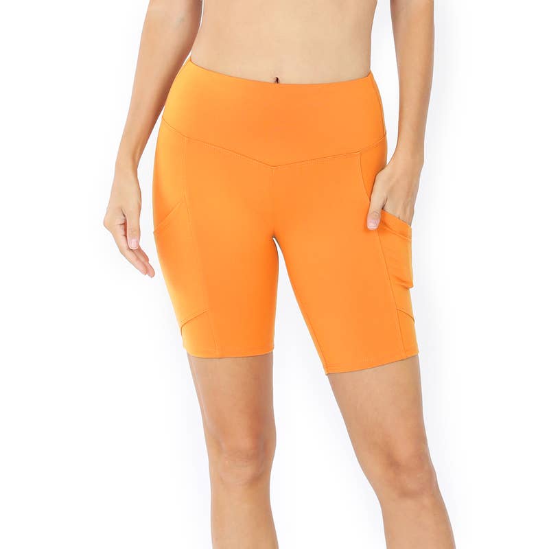 42POPS – wholesale Träningsshorts – Dam – Biker-shorts med bred linning11