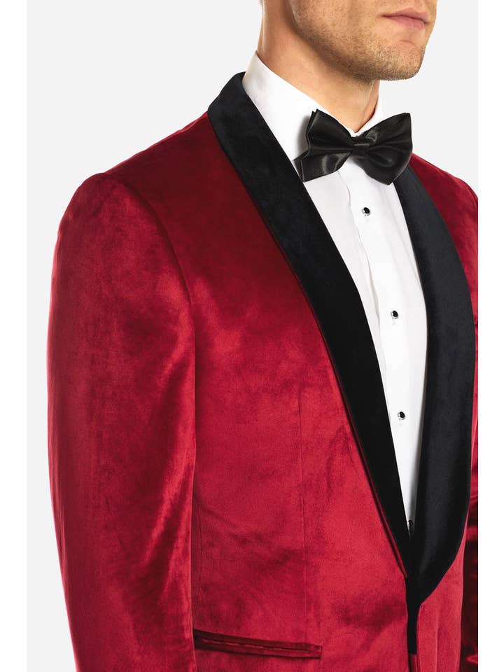 Red Dinner Jacket - Burgundy for wholesale on Faire3