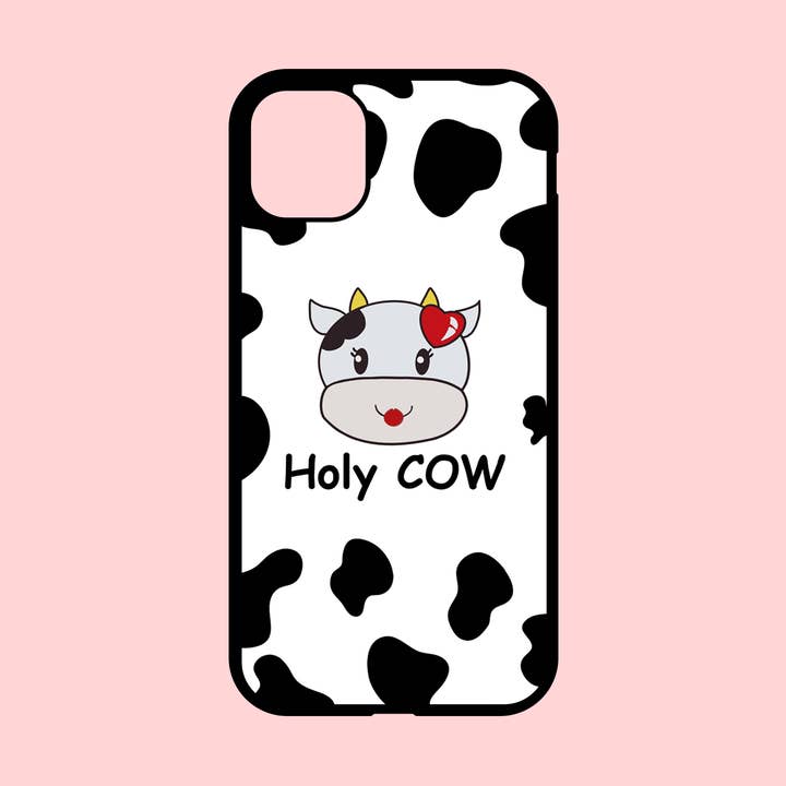 Holy Cow Print Black & White iPhone Case for wholesale by Trendy Creations