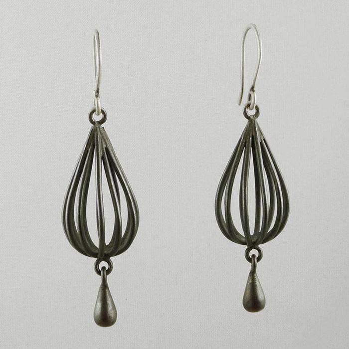 Wire Cage Droplet Earring for wholesale by Jane Diaz NY