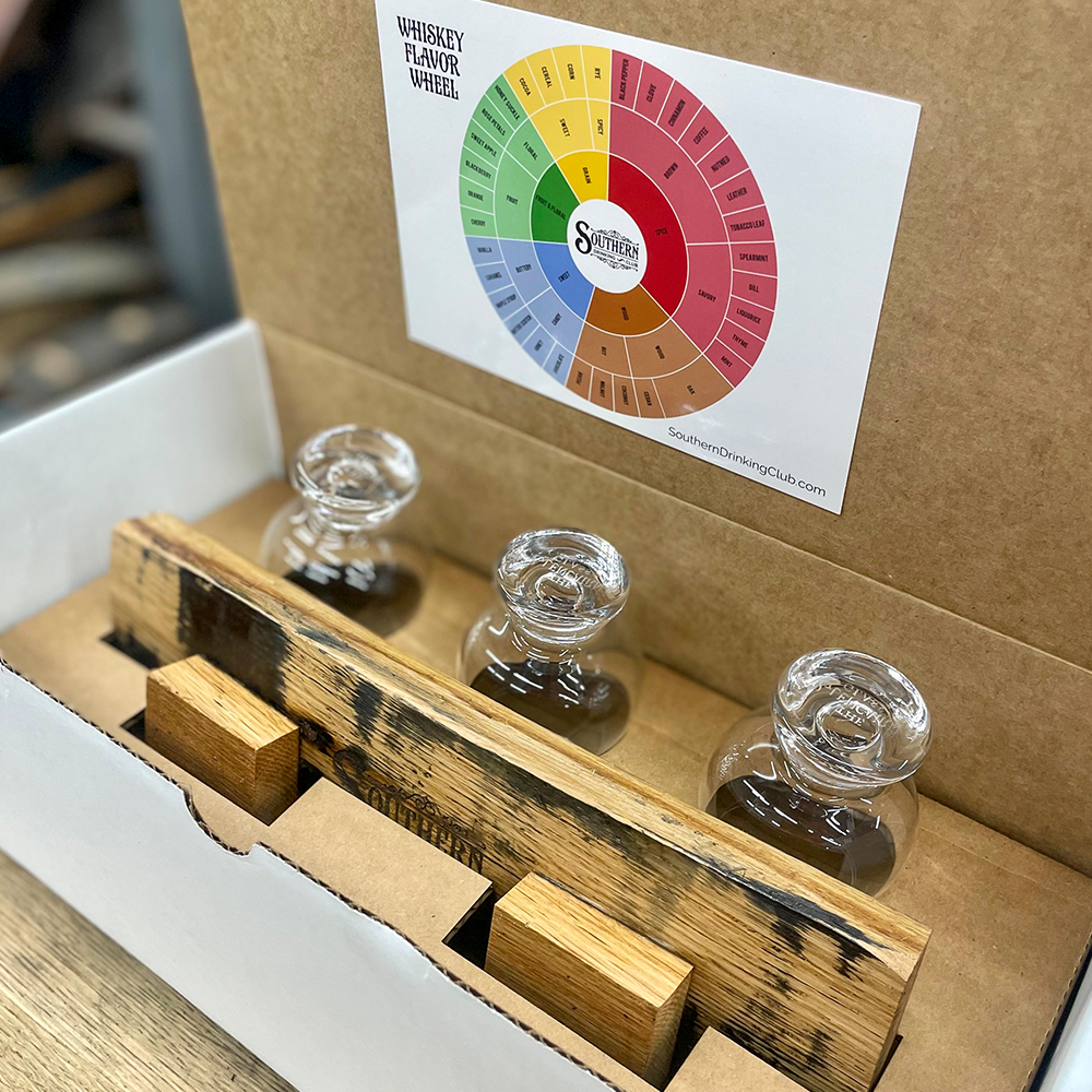 Southern Drinking Club - Wholesale Cocktail/Liquor Glass - Whiskey Flight Board3