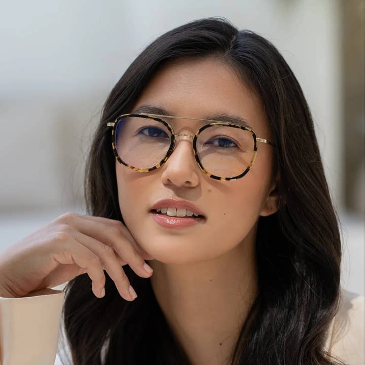 Dark Tortoise Weston Blue Light Readers Reading Glasses Unisex Eyeglasses for wholesale on Faire