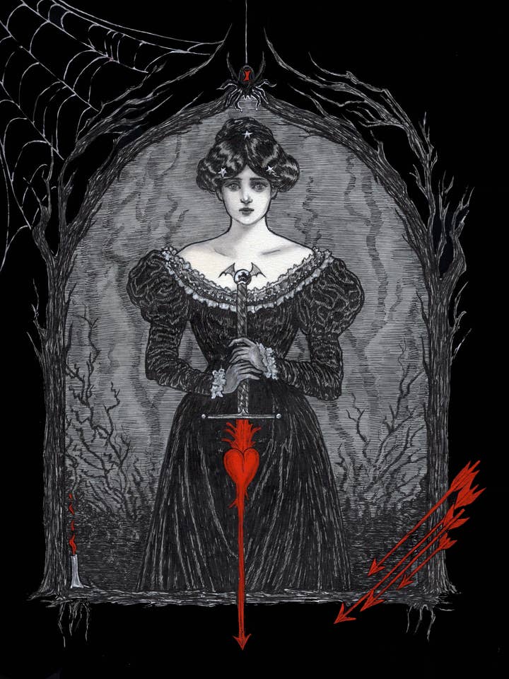 Intuition, Kunstdruck, gotisch, viktorianisch, Hexe für den Großhandel von Mary Syring