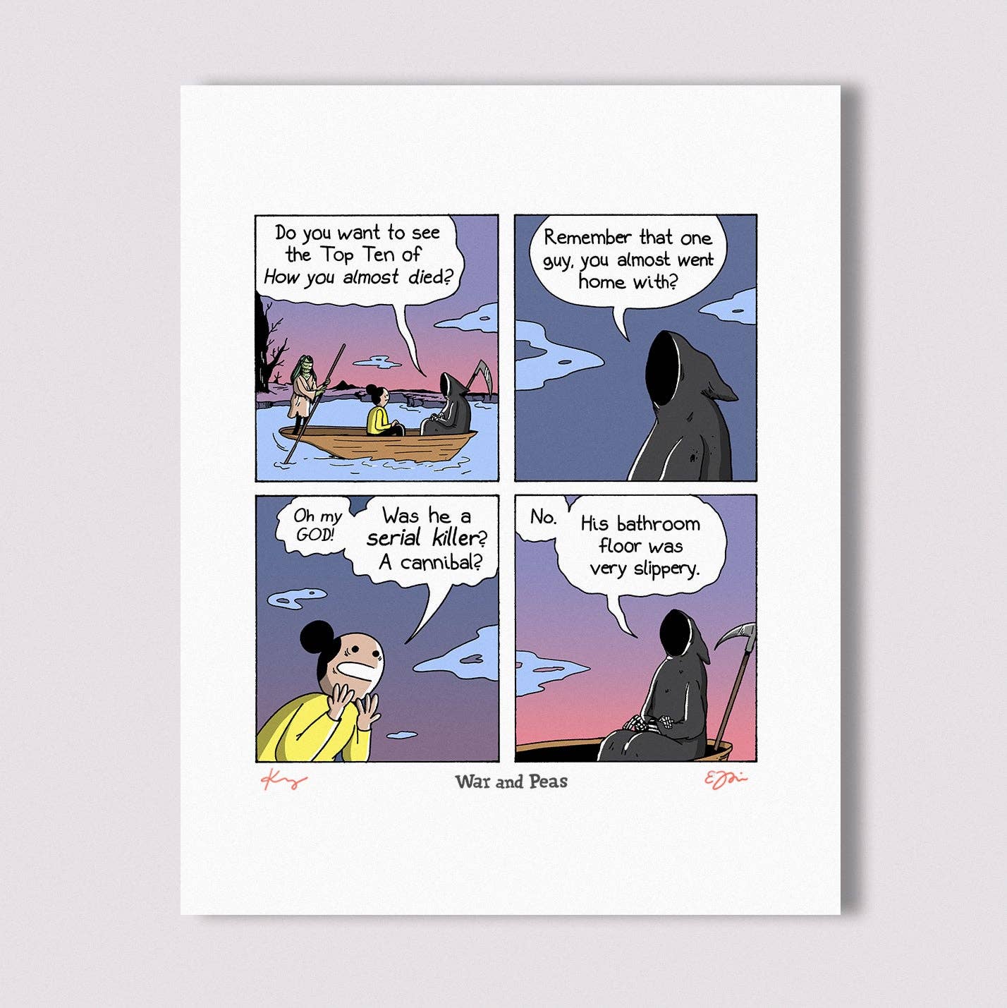 War and Peas - Wholesale Art Print - Top Ten Signed Print0