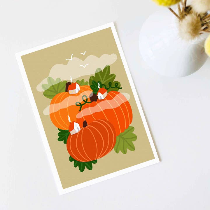 Poster-Kunstdruck - Kürbishügel für den Großhandel von Sentient Stories