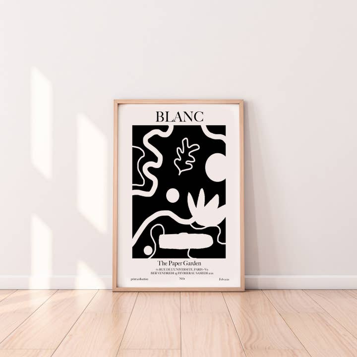 Night Garden A3 Print for wholesale by BLANC Prints UK