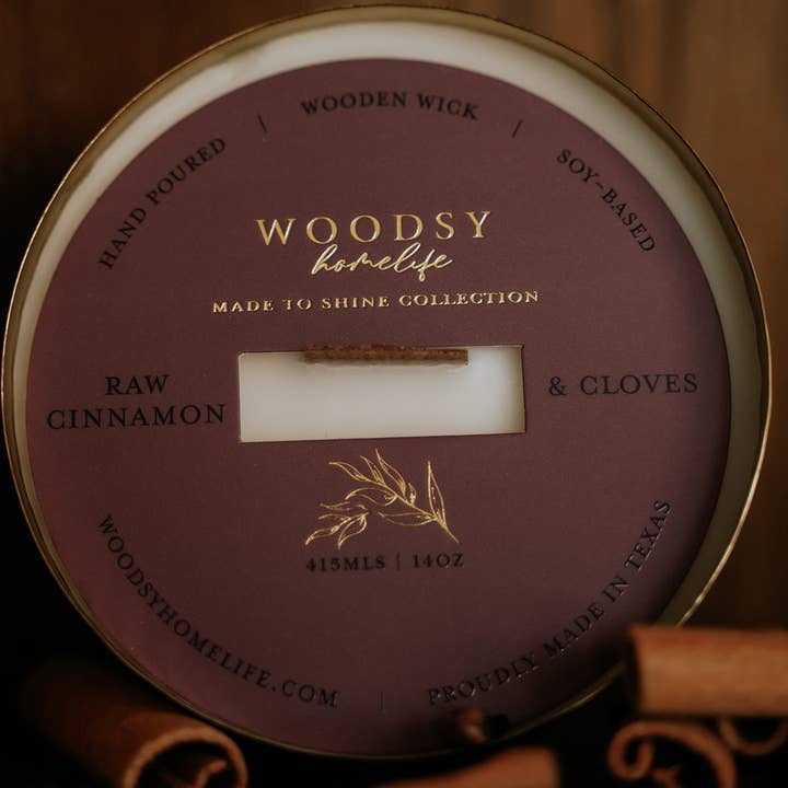 Woodsy Homelife - Vente Bougie en bocal - Collection de bols en laiton pour l'hiver et les fêtes - 14 oz /Soy/Woodwick2