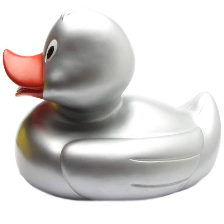 Duckshop - Wholesale Bath Toy - Baby - XXL Eva silver bath mat - rubber duck