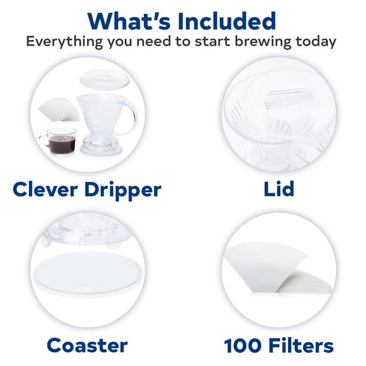 Sable Brew - Wholesale Pour Over & Dripper - Clever Coffee Dripper and Filters, Large 18 oz (Clear)1