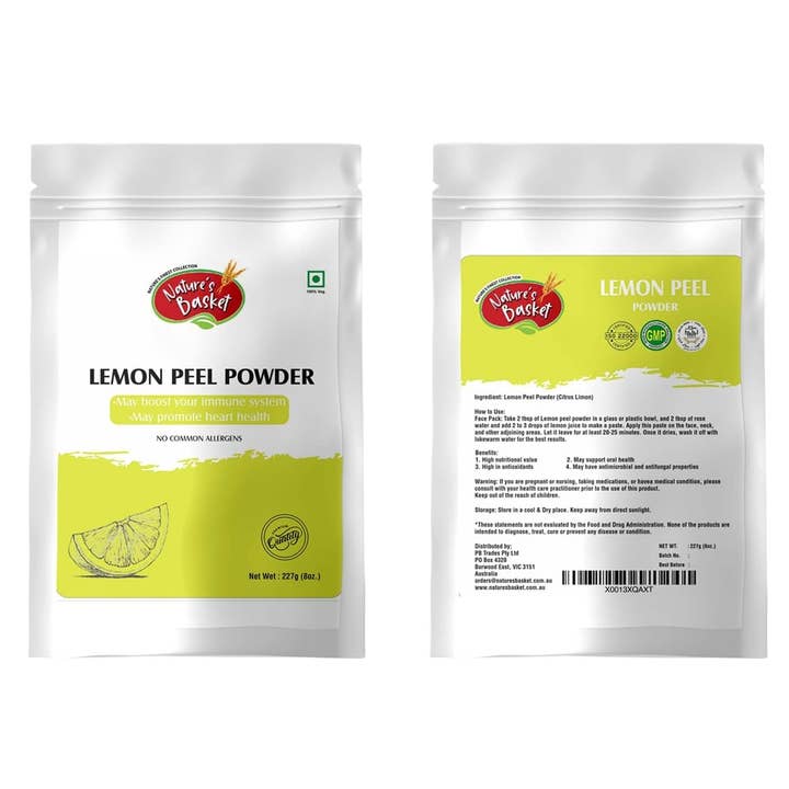 Natures Basket – wholesale Protein/superfood powder – Nature's Basket Lemon Peel Powder - 227 Grams
