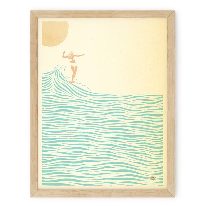 Surfen Kunstdruk "Zomerslides" voor wholesale door Matthew Allen Art