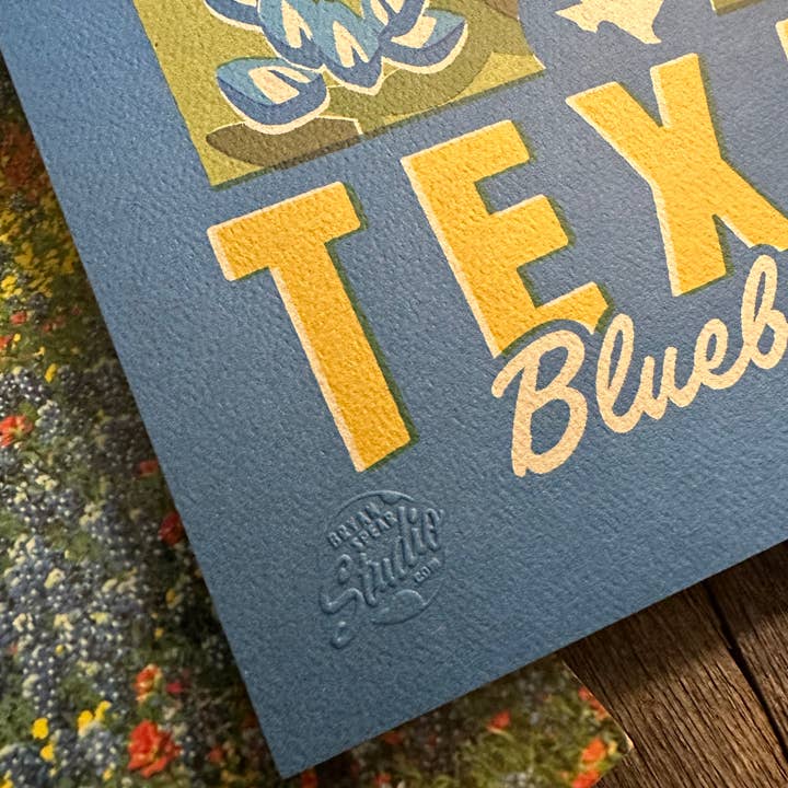Bryan Spear Studio - Wholesale Art Print - Texas Bluebonnets Print3