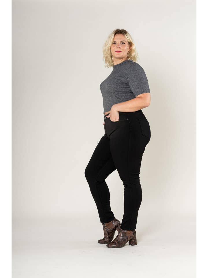 Nina Carter - Wholesale Pants - Women's - Curve Plus Size Ultra Comfort and Stretch Push Up P6112