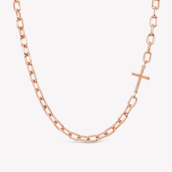 Collier en forme de croix Mini Chain Breaker pour la vente par Rizen Jewelry