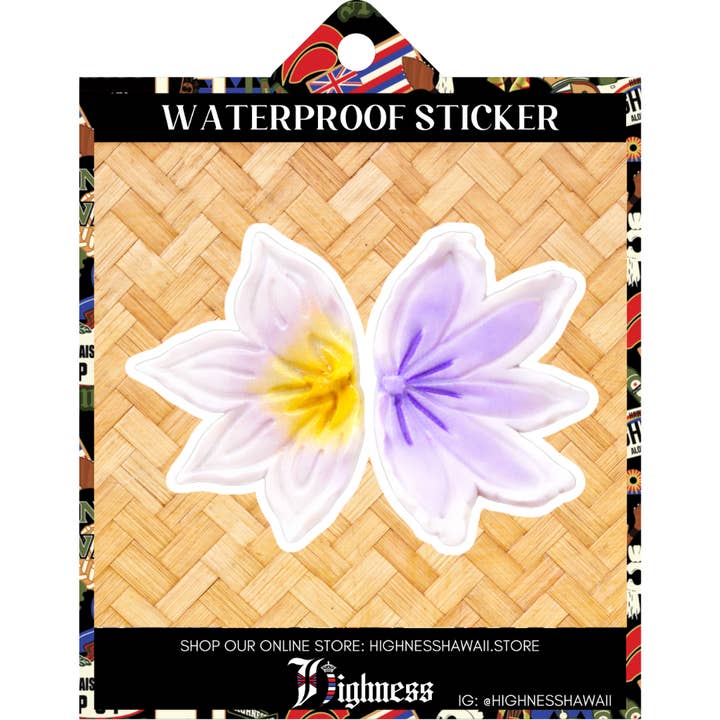 Naupaka Sticker for wholesale by Highness Hawai'i